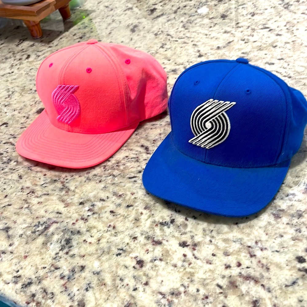 Portland Trailblazers Mitchell and Ness hats
